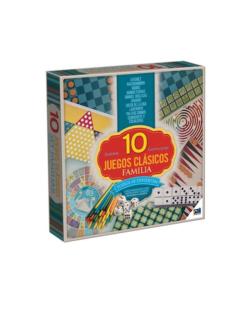 Set Multijuegos 10 en 1 Clásico Novelty