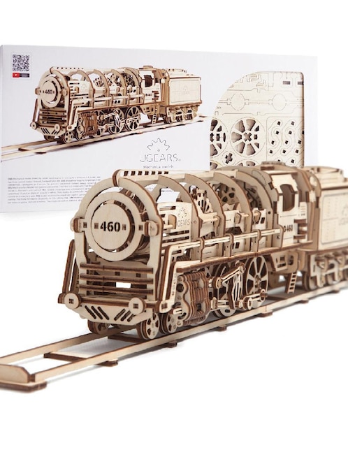 Ugears Locomotora a Vapor 3D