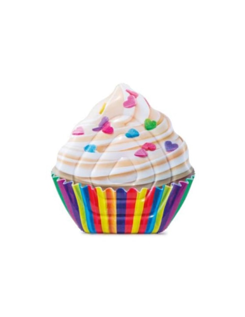 Flotador Colchoneta Inflable Cupcake para Piscina Intex