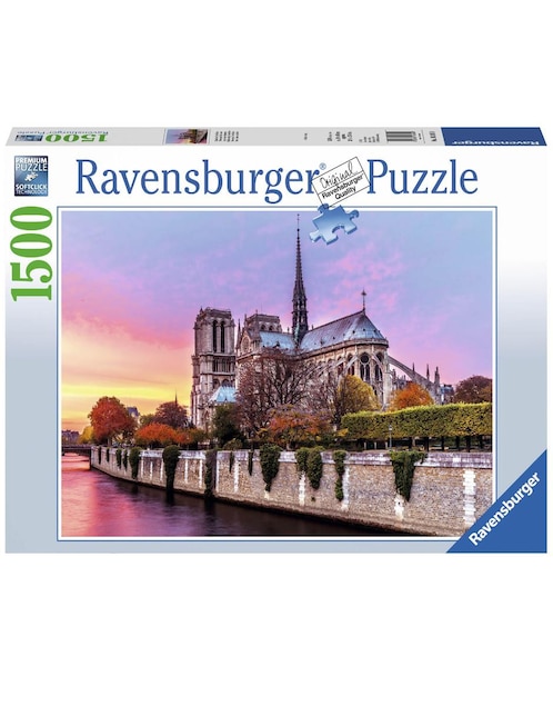 Rompecabezas Notre Dame al Atardecer 1500 Piezas Ravensburger