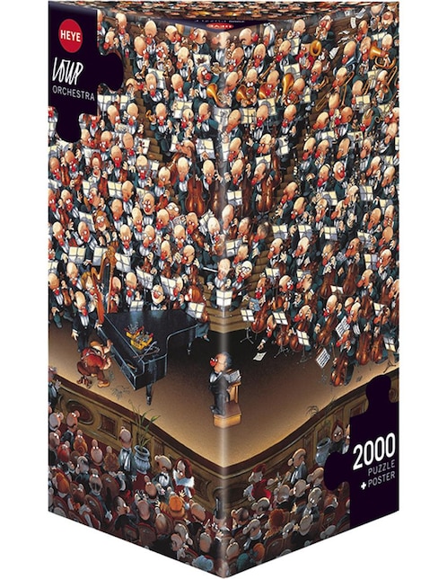 Rompecabezas Loup: La Orquesta 2000 Piezas Caja Triangular