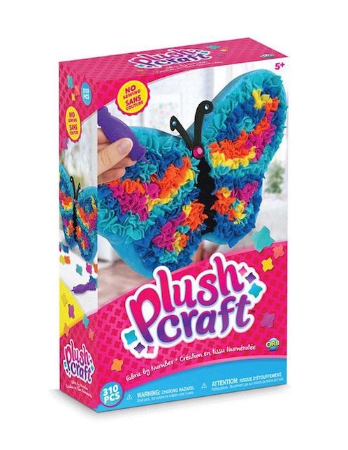Cojín para Decorar por Número Plush Craft Butterfly Pillow Orb Toys