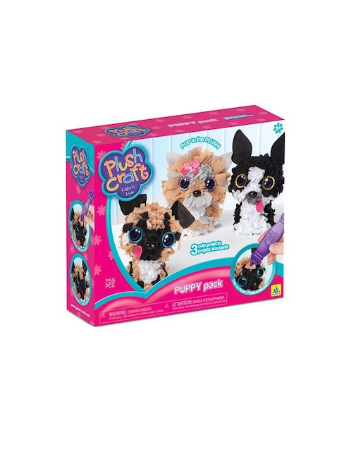 Set de Muñecos en 3D para Decorar Plush Craft Puppy Minis