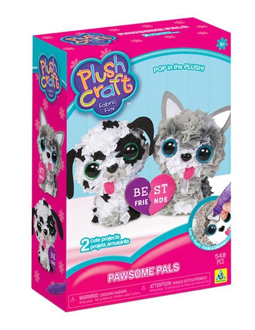 Set de Muñecos en 3D para Decorar Plush Craft Pawsome Pals Minis