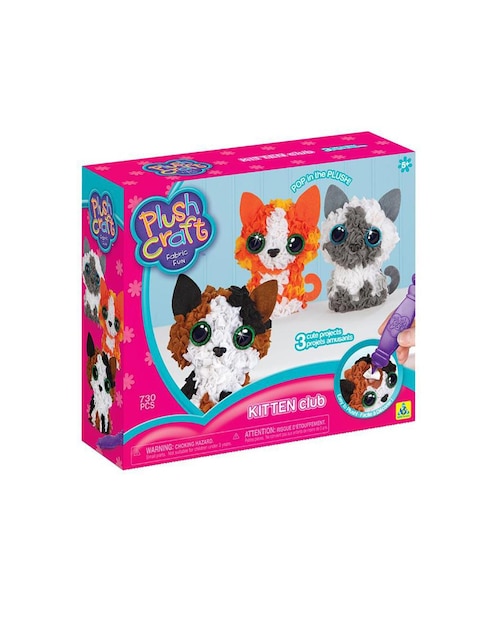 Set de Muñecos en 3D para Decorar Plush Craft Kitten Club Minis Orb Toys