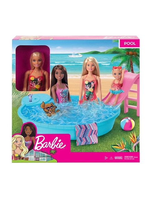 Muñeca fashion Barbie Piscina