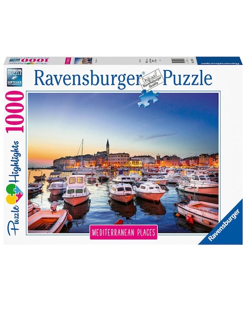 Rompecabezas Croacia mediterránea Ravensburger 1000 piezas