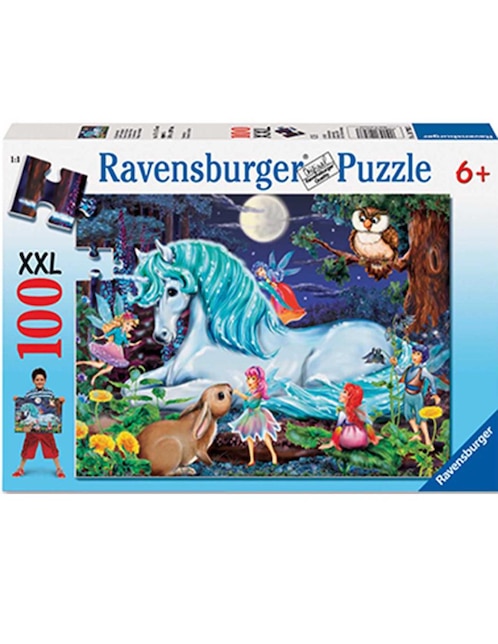 Rompecabezas Unicornio en el Bosque Encantado 100 piezas Ravensburger