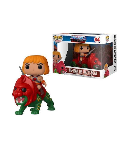 Figura de colección He-Man on Battle Cat Funko POP! Masters Of The Universe