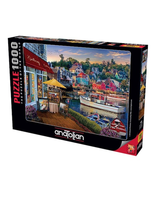 Rompecabezas David Maclean: Galeria en el puerto 1000 piezas Anatolian