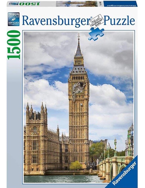 Rompecabezas Ravensbuger Reloj Big Ben, Londres 1500 piezas