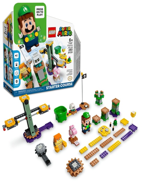 Set de Construcción Lego Pack Inicial: Aventuras con Luigi de Super Mario con 280 piezas