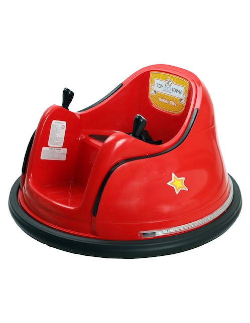 Automóvil montable Toy Town Spinning Bumper de batería