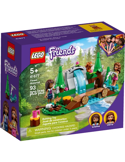 Set de Construcción Lego Bosque: Cascada de Friends con 93 piezas