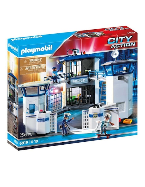 Set de Construcción Playmobil Comisaría de Policía con Prisión de City Action con 256 piezas