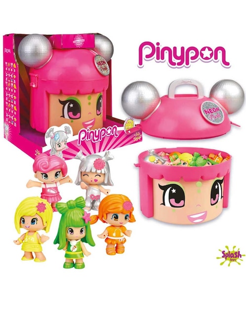 Set muñeca Pinypon Famosa Neon Party Mix