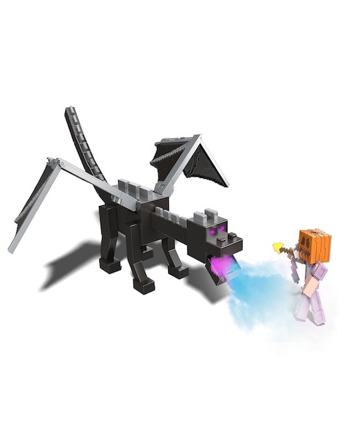 Figura de acción articulada Minecraft collectors Mattel con luz y sonido