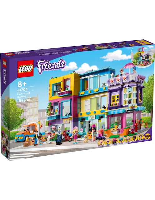 Set de Construcción Lego Edificio de la Calle Principal de Friends con 1682 piezas