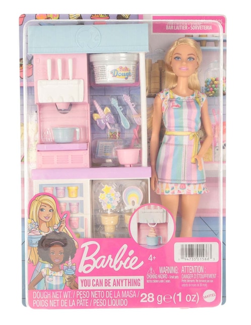 Set muñeca fashion Barbie Tienda de helados
