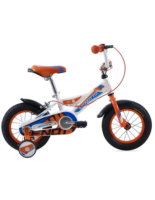 Bicicleta triciclo Benotto Rodada 12 bambino blanca para niño
