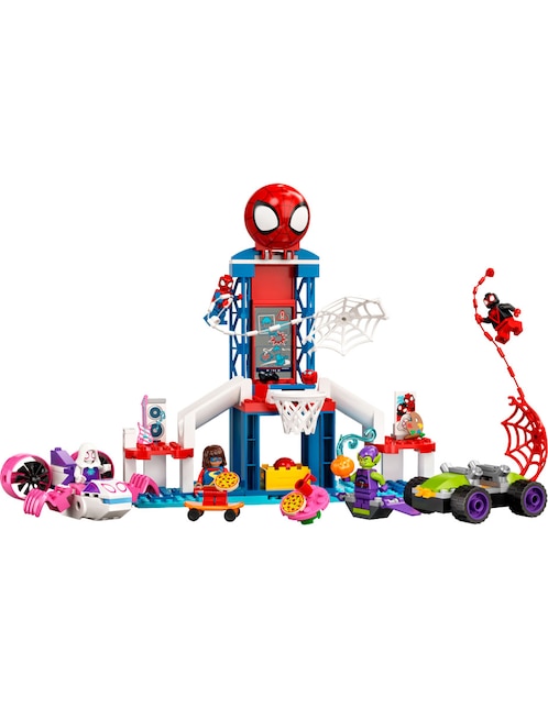 Set de construcción Lego Cuartel general arácnido de Spider-Man con 155  piezas