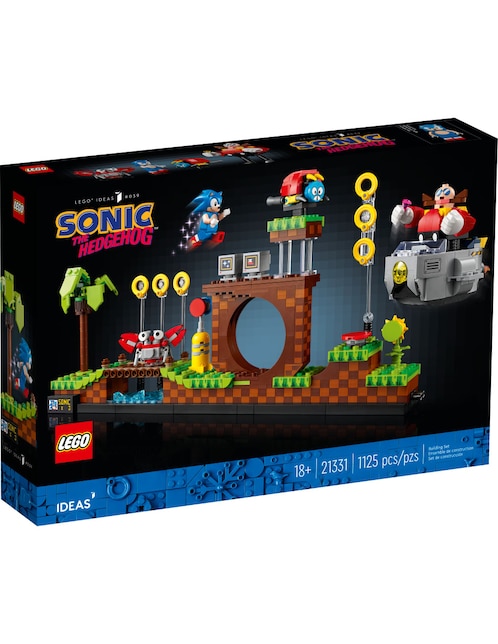 Bloques lego sonic the hedgehog™ – green hill zone de lego con 1125 piezas para armar