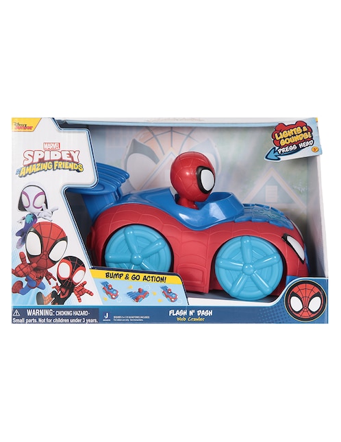 Vehículo Jazwares Flash N' Dash Spider-Man