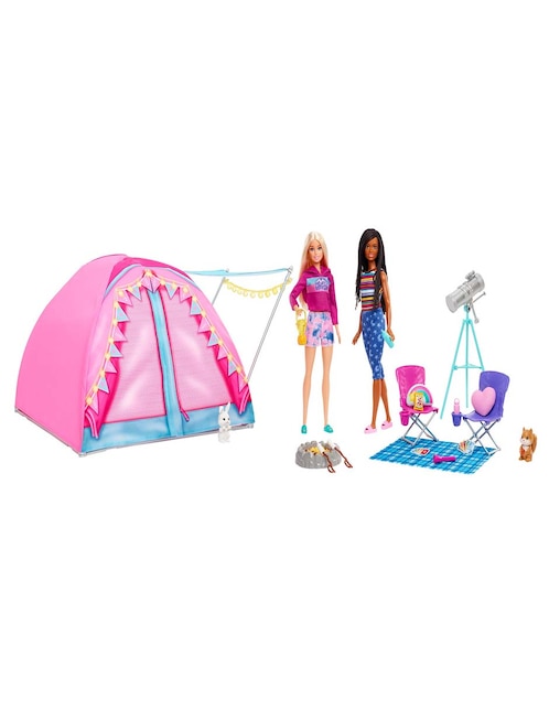 Muñeca fashion Barbie Casa Campamento