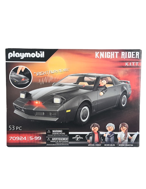 Set de Construcción Playmobil Knight Rider K.I.T.T. El Auto Increible con 53 piezas