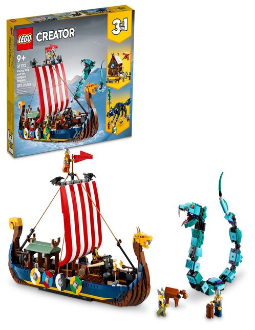 LEGO Creator Barco Vikingo y Serpiente Midgard 31132