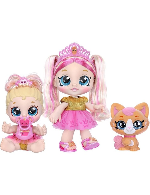 KINDI KIDS Muñeca Kindi Kids Sisters tiara sparkles