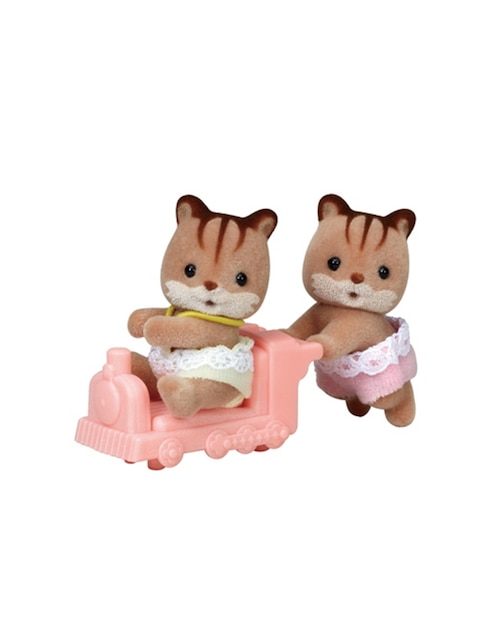 Set Walnut Squirrel Twins Sylvanian Families