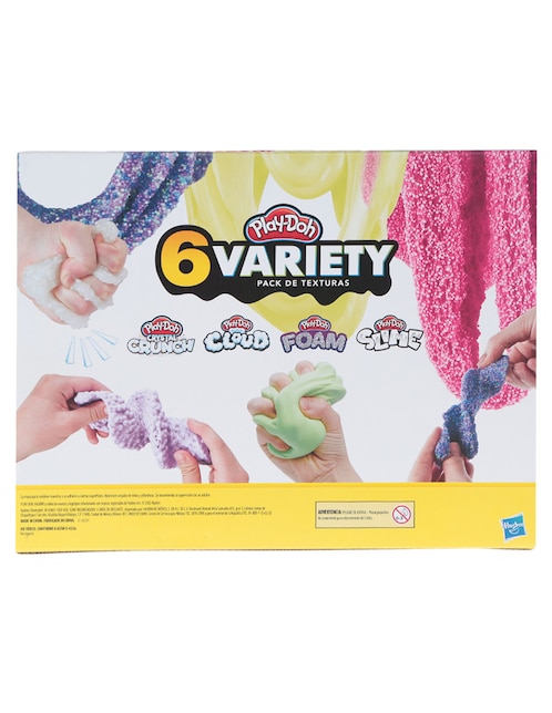 6 Variety Hasbro Play-Doh Pack de Texturas