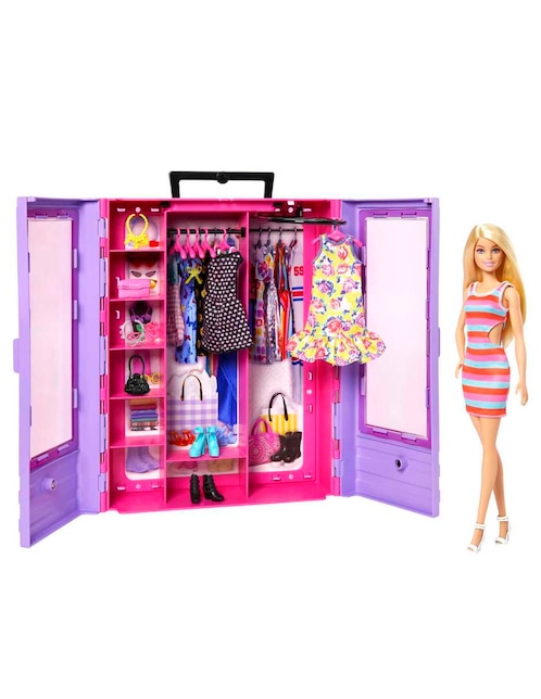 Set armario portátil Barbie