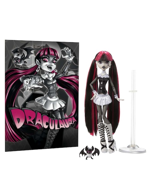 Muñeca Monster High Mattel Draculaura B&W 6