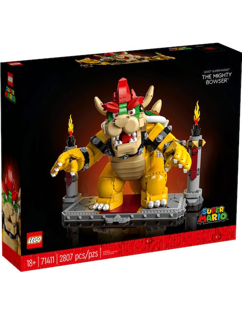Set de construcción Lego El poderoso Bowser de Super Mario con 2807 piezas