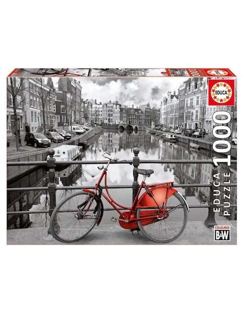 Rompecabezas Bicicletas en Amsterdam Educa 1000 piezas Liverpool