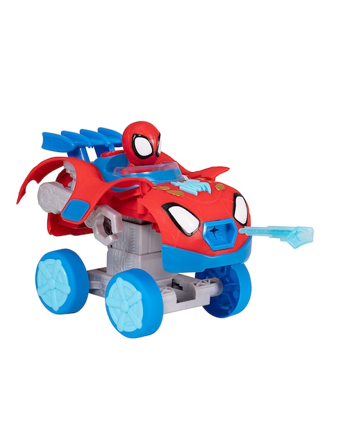 SPIDER-MAN Vehículo transformable Spider-Man escalador mecánico en la telaraña de spidey Marvel