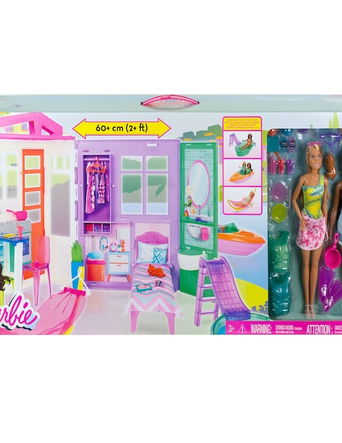 Casa para muñeca Mattel Vacaciones en la casa de verano