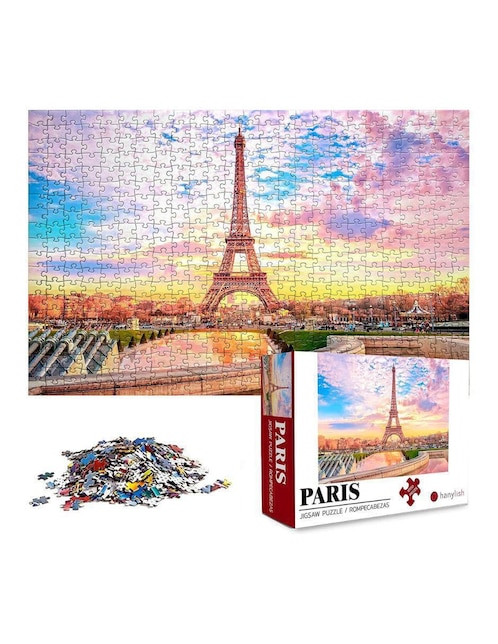 Rompecabezas Torre Eiffel Hanylish 1000 piezas