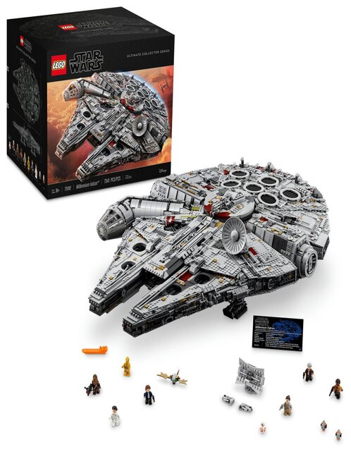 Set de construcción Lego Ultimate Collector Series Millennium Falcon de Star Wars con 7541 piezas