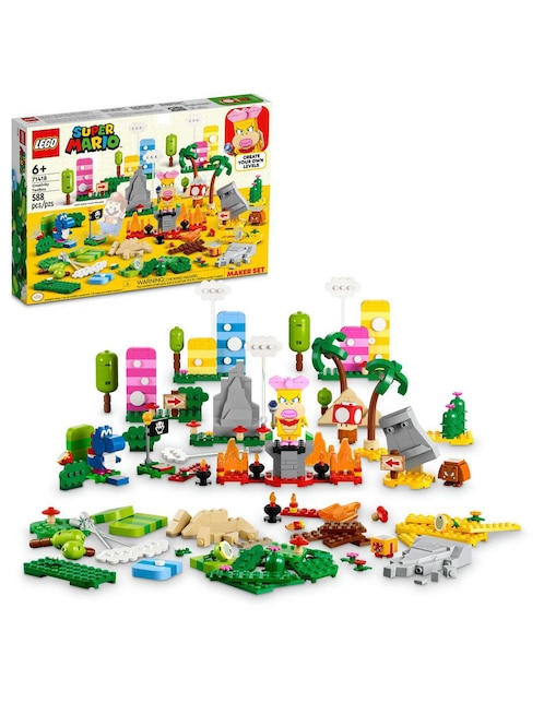 Set de construcción Lego Set de creación: caja de herramientas creativas de Super Mario Bros con 588 piezas