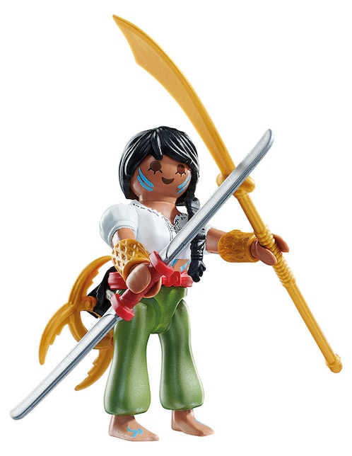 Figura de cosntrucción Playmobil Luchadora de Playmo-Friends con 7 piezas