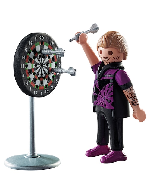 Figura Playmobil Jugador de dardos de Special Plus con 6 piezas