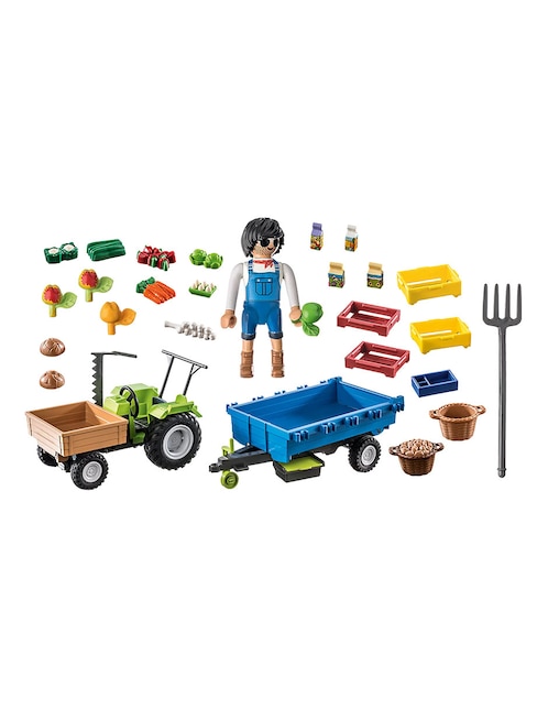 Country Tractor con remolque 1