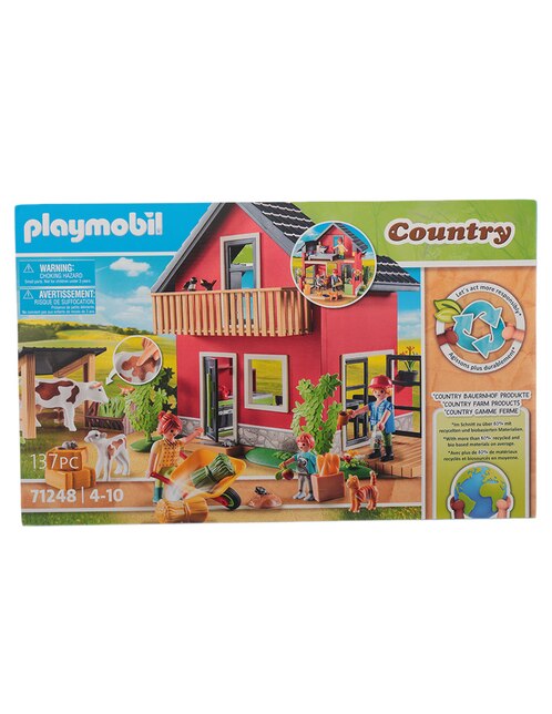 Set construcción Playmobil Casa de campo de Country con 137 piezas