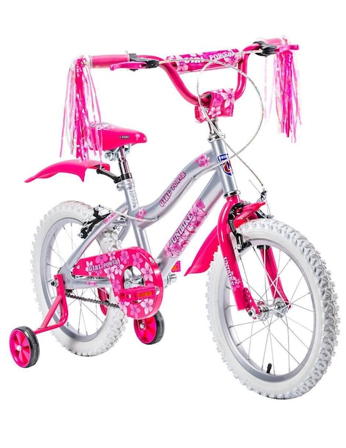 Bicicleta infantil The Baby Shop rodada 16 Girl Power para niña