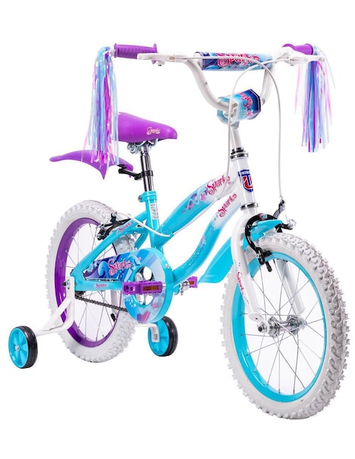 Bicicleta infantil The Baby Shop rodada 16 Sparks para niña