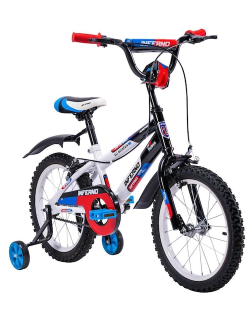 Bicicleta infantil The Baby Shop rodada 16 Inferno para niño