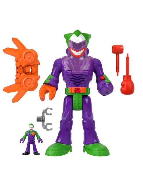 Set figura de acción Imaginext The Joker Fisher Price con luz y sonido articulada